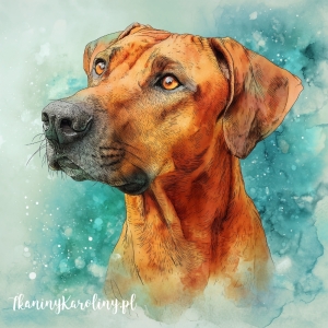 Panel welurowy Rhodezjan ridgeback 2 malowany [6-8]