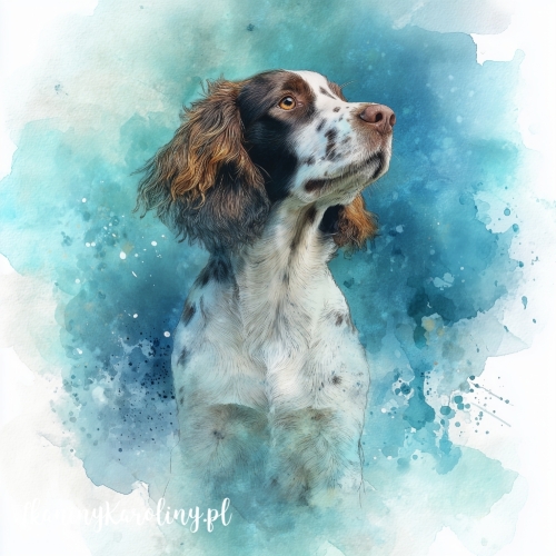 Panel welurowy Springer brązowy malowany [6-8]