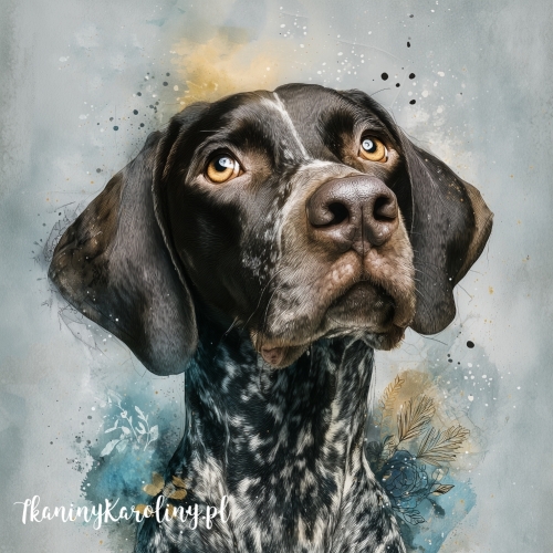 Panel welurowy Wyżeł niemiecki malowany [6-8]