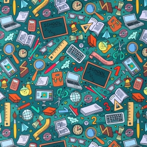 OD RĘKI WELUR TAPICERSKI Wzór szkolny zielony