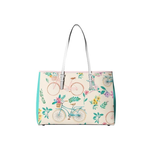 TKANINA WODOODPORNA Rowery w kwiatach