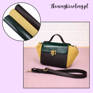 Zestaw mix 55 - ekoskóry kaletnicze miękkie -  3 połówki