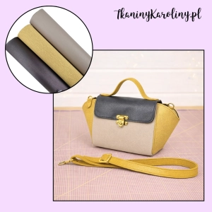 Zestaw mix 67 - ekoskóry kaletnicze sztywne -  3 połówki