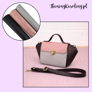 Zestaw mix 64 - ekoskóry kaletnicze miękkie -  3 połówki