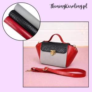 Zestaw mix 31 - ekoskóry kaletnicze miękkie -  3 połówki