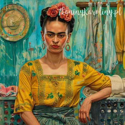 Panel welurowy - Frida Kahlo - w pralni [6-8]