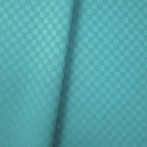 ŻAKARD WODOODPORNY Kwadraciki małe tłoczone miętowy