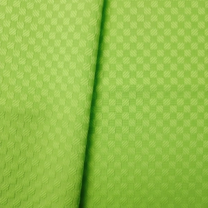 ŻAKARD WODOODPORNY Kwadraciki małe tłoczone zielony