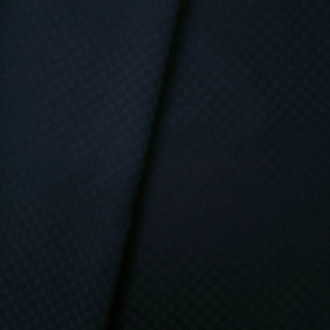 ŻAKARD WODOODPORNY Kwadraciki małe tłoczone granatowy ciemny