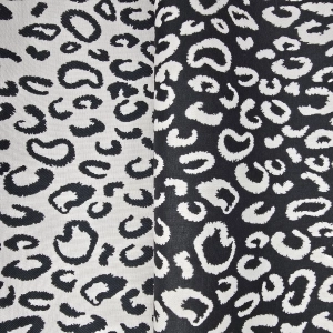 ŻAKARD WODOODPORNY Panterka szara grafitowa