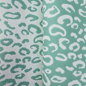 ŻAKARD WODOODPORNY Panterka miętowa jasna