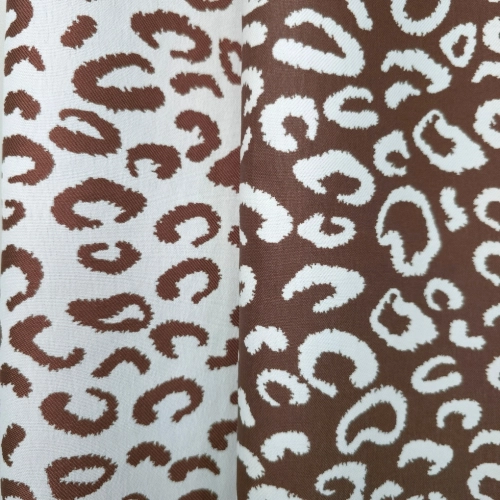 ŻAKARD WODOODPORNY Panterka brązowa