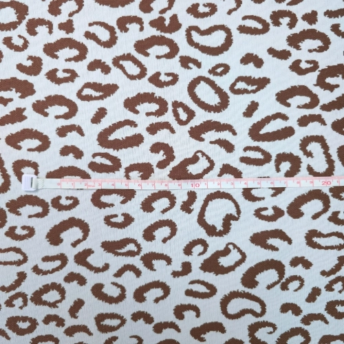 ŻAKARD WODOODPORNY Panterka brązowa