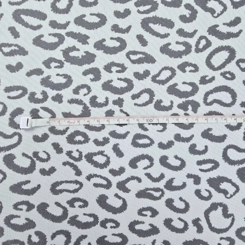 ŻAKARD WODOODPORNY Panterka szara jasna