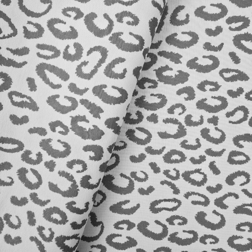 ŻAKARD WODOODPORNY Panterka szara jasna