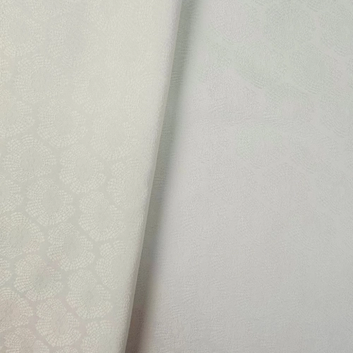 ŻAKARD WODOODPORNY Kwiaty 3D ecru