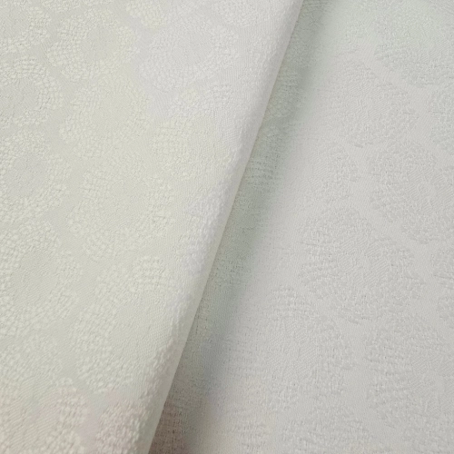 ŻAKARD WODOODPORNY Kwiaty 3D ecru