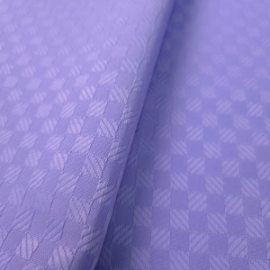 ŻAKARD WODOODPORNY Kwadraciki 3D małe lawendowy