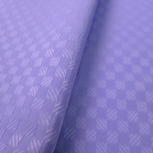 ŻAKARD WODOODPORNY Kwadraciki 3D małe lawendowy