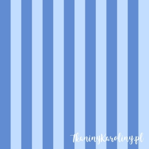 TKANINA WODOODPORNA OXFORD Pasy leżakowe - niebieskie 3,5 cm [6-8]