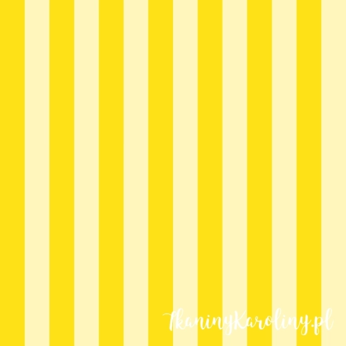 TKANINA WODOODPORNA OXFORD Pasy leżakowe - żółte 3,5 cm