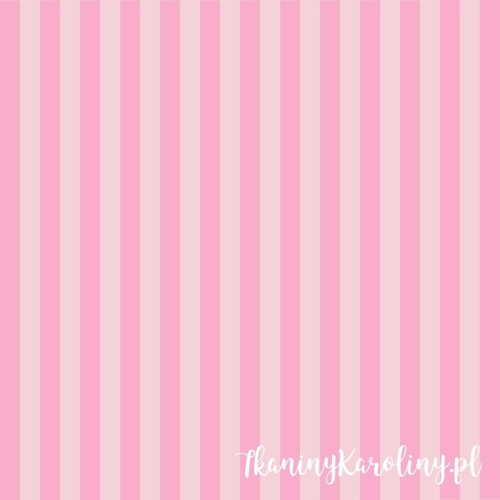 TKANINA WODOODPORNA OXFORD Pasy leżakowe - różowe 3,5 cm