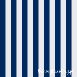 TKANINA WODOODPORNA OXFORD Pasy leżakowe - granatowe 3,5 cm [6-8]