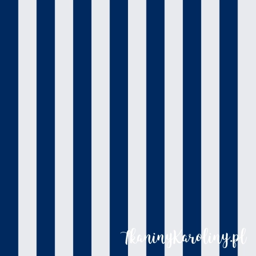 TKANINA WODOODPORNA OXFORD Pasy leżakowe - granatowe 3,5 cm