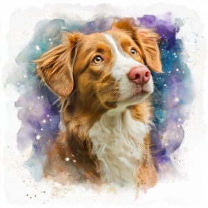 Panel welurowy Toller retriever 1 malowany [6-8]