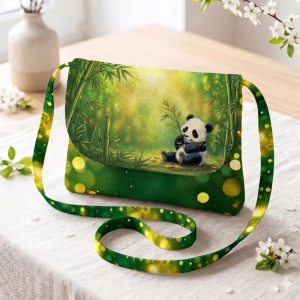 Torebeczka do szycia - Panel Wytnij i Szyj - Panda + instrukcja szycia