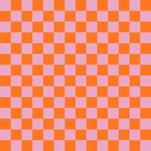 TKANINA WODOODPORNA OXFORD Kratka 2 cm - pomarańczowo - różowe