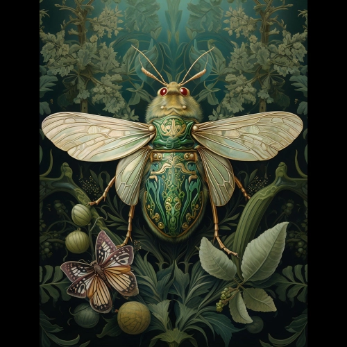 Panel wodoodporny 50x50cm Magiczny owad [6-8]