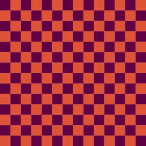 TKANINA WODOODPORNA OXFORD Kratka 2 cm - pomarańczowo - burgundowa [na zamówienie]