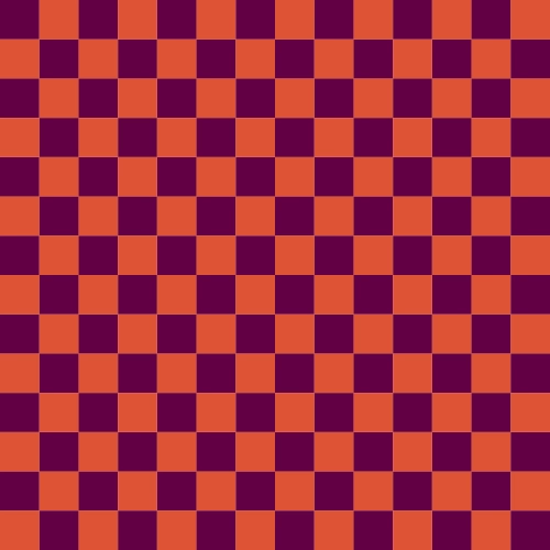 Tkanina OXFORD wodoodporna Kratka 2 cm - pomarańczowo - burgundowa [na zamówienie]