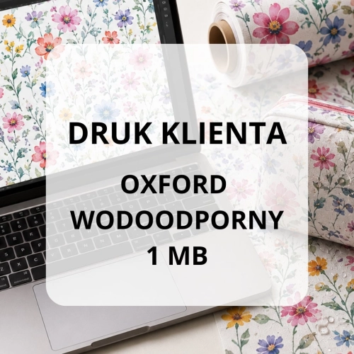 Tkanina OXFORD wodoodporna Wzór klienta (druk na zamówienie)