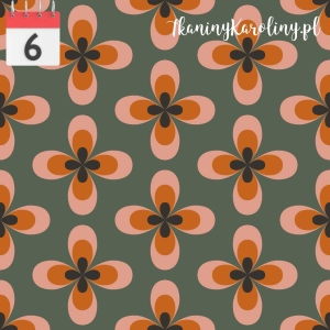Welur tapicerski Wzór retro 5 