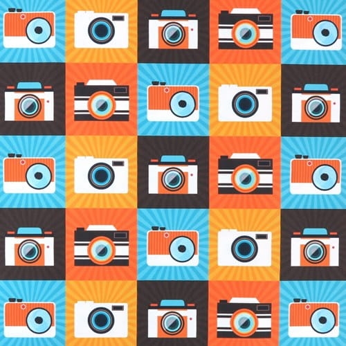 TKANINA WODOODPORNA Aparaty fotograficzne - retro.JPG