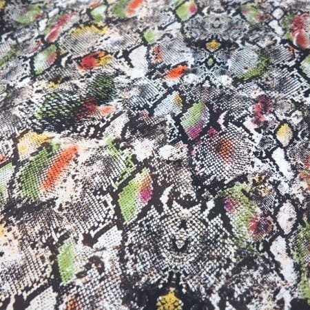 TKANINA WODOODPORNA Skóra węża kolorowa [6-8]