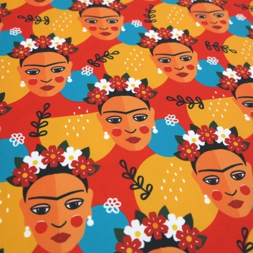 TKANINA WODOODPORNA Meksykański wzór - dziewczyna