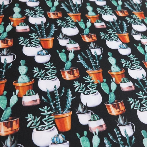 TKANINA WODOODPORNA Kaktusy w doniczkach [6-8]