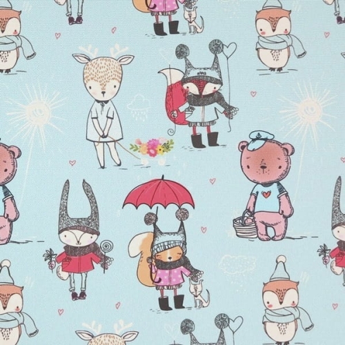 TKANINA WODOODPORNA Zwierzęta leśne [6-8]