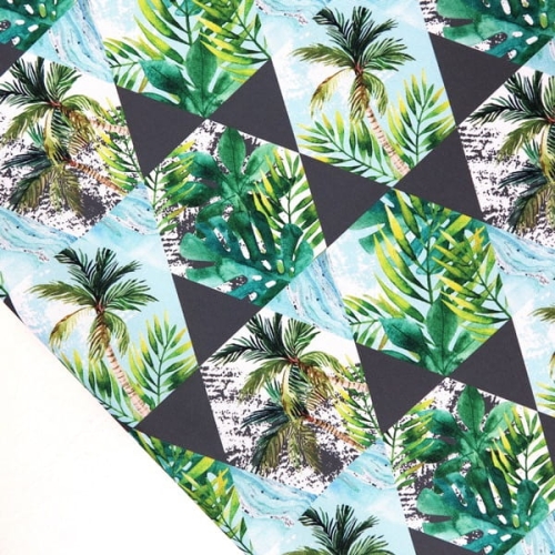 tkanina wodoodporna trojkaty palmy1.JPG