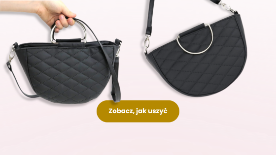 Mała torebka półksiężyc - instrukcja szycia